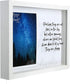 Pavilion Gift Company Perhaps They are Not Stars in The Sky But Rather Openings Where Our Loved Ones Shine Down to Let Us Know They are Happy 7.5x9.5 Inch Easel Back Vertical Picture Frame, Silver