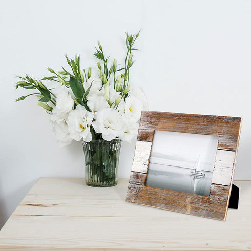 Barnyard Designs Rustic Farmhouse Distressed Picture Frame - Unfinished Wood Photo Frame 8? x 10?