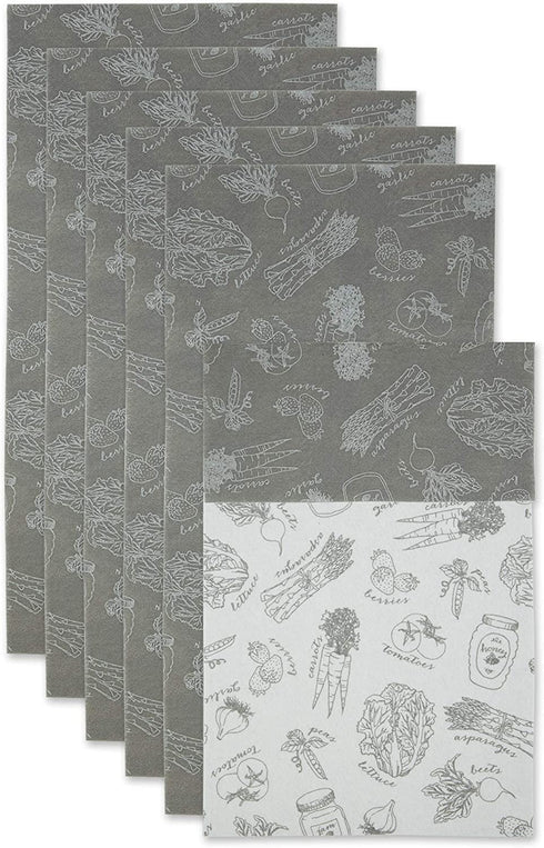 DII Fridge Liner Collection Non-Adhesive, Cut to Fit, Gray Market, 12x24, 6 Piece