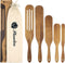 Plantéa Acacia Wooden Spurtle Set, Spurtles Kitchen Tools As Seen On Tv, Premium Wood Spatula Set, Heat Resistant Non Stick Spurtle Wooden Cooking Utensils For Stirring, Mixing, Whisking, Serving.(5)