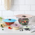 Silicone Lids, GUANCI Set of 6 Reusable Silicone Bowl Lids Reusable Suction Lids Microwave Covers Food Storage Cover Food-grade grip fits Cups, Bowls, Plates, Pots, Fridge Dishwasher Safe