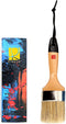 Chalked Paint Brush & Wax Brush 2.5" for Furniture Wood & Stencils - Compatible with Rustoleum, Annie Sloan, & Waverly Chalk Paint for Furniture & Compatible with Annie Sloan Dark & Light Furniture