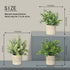 SUNJOYCO 3 Pack Mini Fake Plants, Artificial Potted Plants Faux Greenery Eucalyptus Rosemary Plants for Home Office Table Desk Shower Kitchen Shelf Bedroom Bathroom Decoration Indoor Outdoor Decor