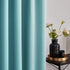 Deconovo Blackout Curtains Back Tab and Rod Pocket Curtains Insulated Thermal Room Darkening Drapes for Sliding Door 52x95 Inch Teal Set of 2
