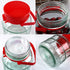 Glass Jars With Airtight Lids 32oz,Maon Jars With Handle 1L,Wide Mouth Jars With Plastic Lids For Dry Food Storage Jars for Pickling,Kitchen Canister Fermenting Sun Tea Kombucha Kefir Water Storing Canning Jars 6Pack