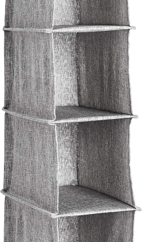 Amazon Basics Hanging Closet Shelf - 10-Tier, Heather Grey