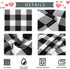 Plaid Tablecloths Valentines Tablecloths Farmhouse Black and White Checkered Tablecloth Buffalo Table Linen for Valentines Party Decorations 56x120 inch