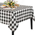 Plaid Tablecloths Valentines Tablecloths Farmhouse Black and White Checkered Tablecloth Buffalo Table Linen for Valentines Party Decorations 56x120 inch