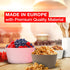 Mueller Mixing Bowls, 4-Piece Nesting Bowls Set, Food Prep Bowls, European Made, Microwave and Dishwasher Safe Mixing Bowl Set