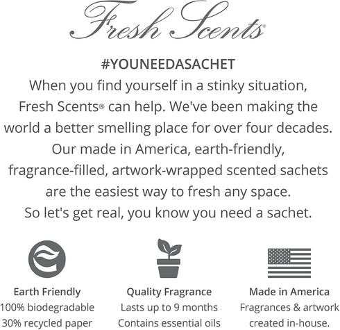 WILLOWBROOK Fresh Scents Scented Sachets - Seaspray