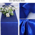 Jeloris 10 Pack Satin Table Runner 12 x 108 Inch Long Bright Silk Smooth Fabric Table Runners for Wedding, Birthday Parties, Banquets Decorations - Royal Blue