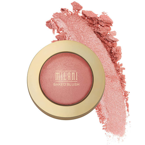 Milani Baked Blush - Petal Primavera (0.12 Ounce) Cruelty-Free Powder Blush - Shape, Contour & Highlight Face for a Shimmery or Matte Finish