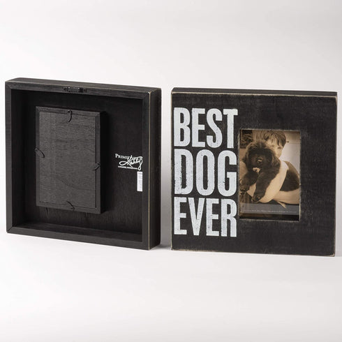 Primitives by Kathy 19136 Photo Box Frame, 10" x 10", Best Dog Ever