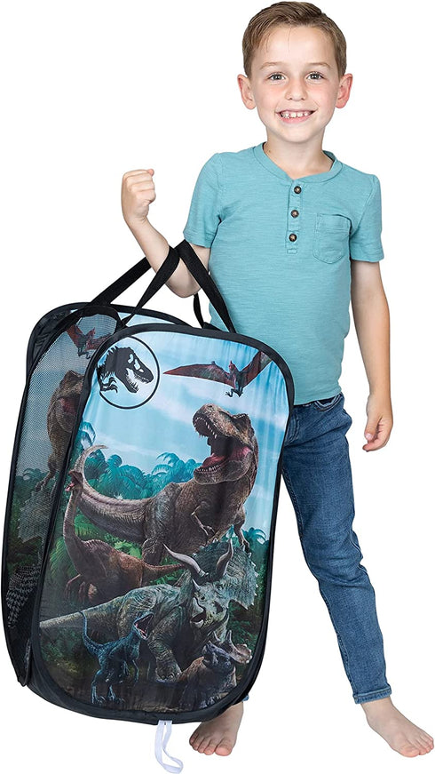 Franco Kids Room Collapsible Storage Bin Pop Up Hamper, One Size, Jurassic World