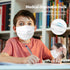 SKYPRO 50PCS Medical Grade ASTM Level 1 Standard 3-Ply Kids White Disposable Face Mask Protective PPE