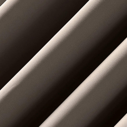 Sun Zero - 52479 Oslo Theater Grade Extreme 100% Blackout Rod Pocket Curtain Panel, 52" x 95", Mushroom