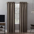 Sun Zero - 52479 Oslo Theater Grade Extreme 100% Blackout Rod Pocket Curtain Panel, 52" x 95", Mushroom