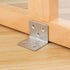 64 PCS Stainless Steel Corner Brace, 38MM X 30MM X 30MM Heavy Duty Right Angle Bracket for Wood, Metal Joint Bracket Shelf Support L Shape Bracket for Shelves, Furniture, Cabinet