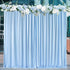 10ftx7ft Blue Wrinkle-Free Backdrop Drapes, Blue Polyester Background Curtains Backdrop Decorations for Wedding Home Party Supplies