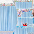 10ftx7ft Blue Wrinkle-Free Backdrop Drapes, Blue Polyester Background Curtains Backdrop Decorations for Wedding Home Party Supplies