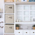 Sorbus Foldable Storage Cube Basket Bin, 6 Pack, Beige