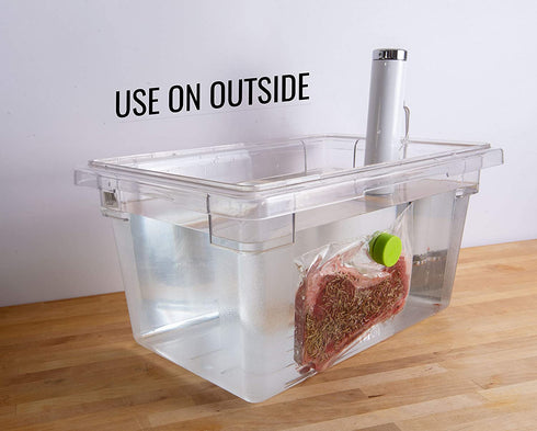 KORE Sous Vide Weighted Magnets | Stainless Steel & Food Grade Silicone | Keep Food Bags Fully Submerged | Prevent Floating Bags & Undercooked Food Risks | Heavier & Better than Regular Magnets, Clips, Racks and Other Sous Vide Accessories