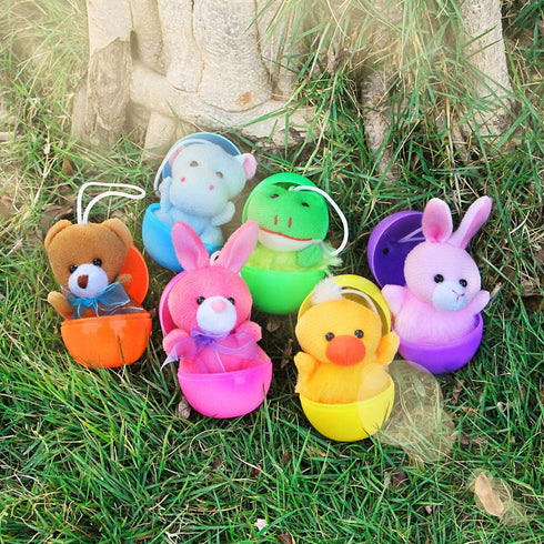 30 Pack Mini Plush Animals Toys Set, Aitbay Cute Small Stuffed Animal Keychain Set for Party Favors, Goodie Bag Fillers, Carnival Prizes for Kids, Prize Box Toy Assortment for Classroom Rewards