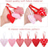Valentine's Day Heart Hanging Decorations, Red and Pink Heart Fabric Soft Hanging Ornaments for Indoor Outdoor Wedding Party Supplies (20)