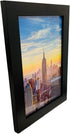 Frame Amo 6x9 Black Modern Picture Frame, 1 inch Border, Glass Front, for Wall or Table (1)
