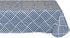 DII Indoor/Outdoor Vinyl Tabletop Collection Grid Pattern, Flannel Backed Tablecloth, Rectangle, 52x70, Navy