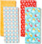 The Pioneer Woman Spring Floral Kitchen Towel Set, 4pk, Print,Red, Teal, Yellow, White, Blue, Green