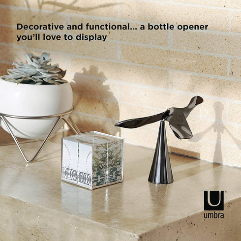 Umbra Tipsy Bottle Opener, One Sized, Titanium