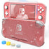 HEYSTOP Switch Lite Pink Cover Case for Girls, Glitter Bling TPU Protective Case with HD Tempered Glass Screen Protector and Thumb Grips with Shock-Absorption/Anti-Scratch Design - Glitter Bling