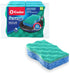 O-Cedar Scrunge Multi-Use (Pack of 6) Non-Scratch, Odor-Resistant All-Purpose Scrubbing Sponge Safely Cleans All Hard Surfaces in Kitchen and Bathroom, 6 Count (Pack of 1), Blue