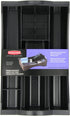 Rubbermaid Hanging Desk Drawer Organizer, Plastic, Black (11916ROS)