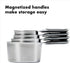 OXO Good Grips 4 Piece Stainless Steel Measuring Cups with Magnetic Snaps