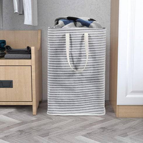 Lifewit 72L Freestanding Laundry Hamper Collapsible Large Clothes Basket with Easy Carry Extended Handles for Clothes Toys, Grey