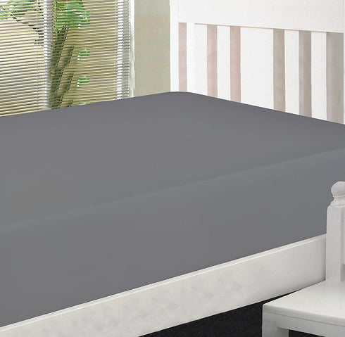 Micro Fiber 2 Twin XL Fitted Bed Sheets (2-Pack) Soft and Comfy - Twin Extra Long, 15" Deep Pocket, 39" x 80" Great for Dorm Room, Hospital and Split King Dual Adjustable Beds (Twin XL, Grey)