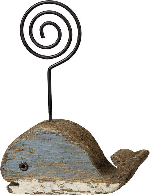 Primitives by Kathy 103281 Wood Photo Holder Blocks, Set of 3, Whales