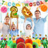 Ayamuba Taco Twosday Birthday Party Decorations - 2nd Fiesta Birthday Party with Fiesta Paper Fans, Taco Twosday Banner for 2nd Birthday Cinco De Mayo Mexican Fiesta Party Supplies