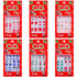 72 Pieces Christmas False Nails Artificial Fake Short Fingernails Santa Claus and Cute Snowman Decoration with 6 Jelly Glue for Nail Design Salon DIY Decoration, 12 Sizes 6 Boxes