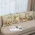 Ussap Warm Winter Wishes Decorative Throw Pillow Cover Set of 4, Reindeer Elk Skating Boots Let It Snow Decoration, Christmas Pine Tree Cones Candle Hot Cocoa Farmhouse Sofa Cushion Case Decor 18 x 18