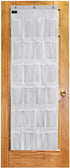 Regal Bazaar Over-The-Door Hanging White Pantry Organizer and Kitchen Storage Unit with 24 Crystal-Clear Vinyl Pockets and 3 Metal Hooks