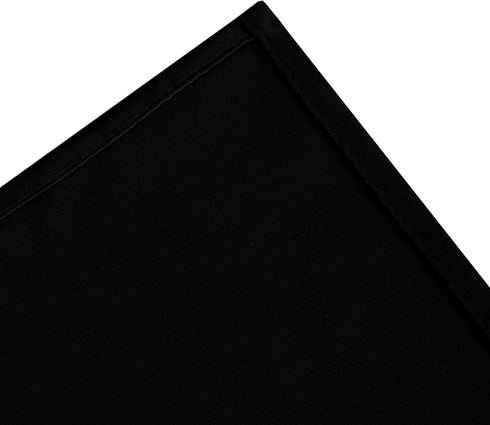 LEMOMO Black Blackout Curtains/38 x 54 Inch/Set of Two Panels Grommet Living Room Curtains