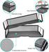 Meshist Stackable Letter Tray Desk Organizer, 2 Tier Mesh Desktop File Organizer, Document Paper Tray Organizer, Perfect for Home and Office, Black