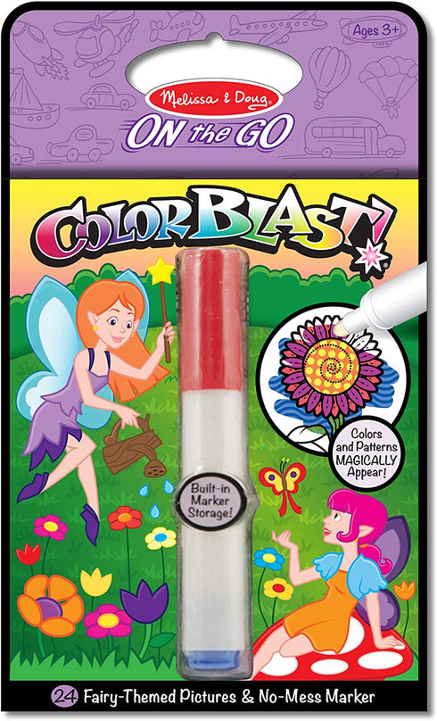 Melissa & Doug On the Go ColorBlast! Activity Book: Fairy - 24 Pictures and No-Mess Pen