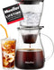 Mueller QuickBrew Smooth Cold Brew Coffee and Tea Maker 47 oz, Dripper Iced Coffee Brewer Maker with Adjustable Water Flow, Stainless Steel Filter, Borosilicate Glass Carafe