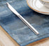 Blue and Grey Placemats Set of 4 Modern Abstract Art Placemats Heat Resistant Non-Slip Artwork Dining Placemats Washable Table Mats for Home Kitchen (Blue and Grey, 18"X12")