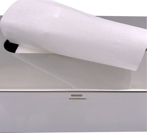 M2cbridge Metal Facial Tissue Box Cover Holder Lay On Wall Mounted, Mirror Polishing 18/8 Stainless Steel (Rectangle)