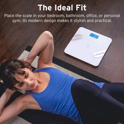 Etekcity Scale for Body Weight, Smart Digital Bathroom Weighing Scales with Body Fat and Water Weight for People, Bluetooth BMI Electronic Body Analyzer Machine, 400lb